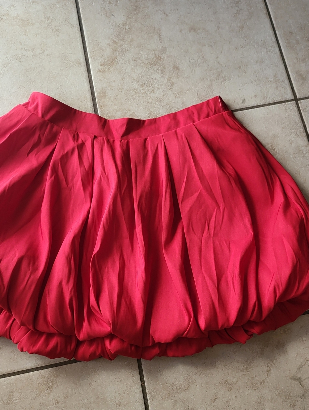 A New Day Red Bubble Skirt Large